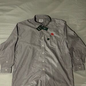 L. L. Bean Men's Gray Button-Down Shirt